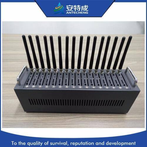 New sale Bulk sms device AT command IMEI change 3g modem pool WCDMA GSM 16 port SMS modem pool