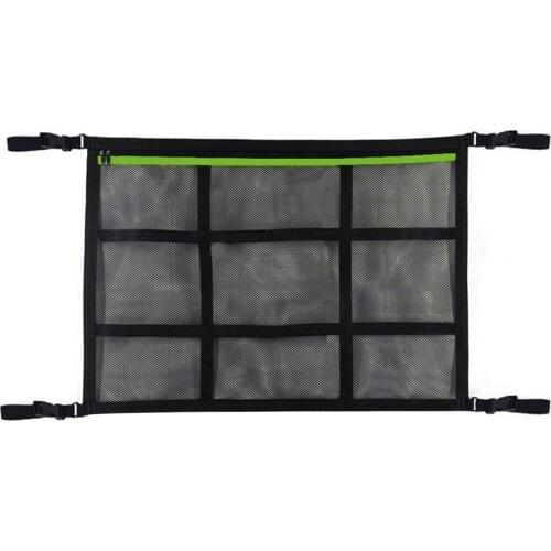 Net Bag Adjustable High Toughness Polyester Zipper Adjustable Drawstring Ceiling Net Pocket for Car Крепления и держатели Nets