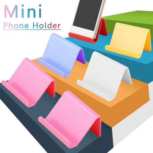 Foldable Mobile Phone Holder Desk Tablet Mini Desk Phone Stand Smartphone Mobile Phone Bracket Universal Phone Holder 6 Colors