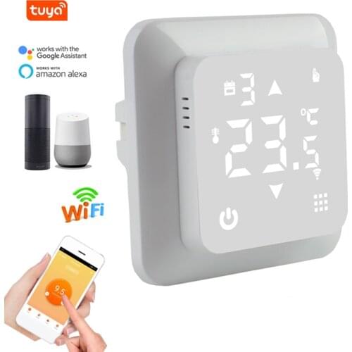 WiFi Thermostat Underfloor Electric Heating Wall Infrared Heating Panel 100-240V Temperature Remote Control Tuya Google Alexa