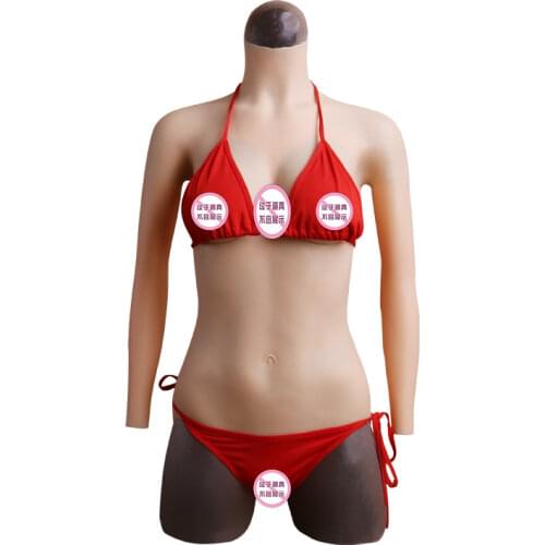 Transgender Silicone Suit Realistic Fake Woman Silicone Dress Crossdresser Triangle Belt Arm Siamese Hip Lifting