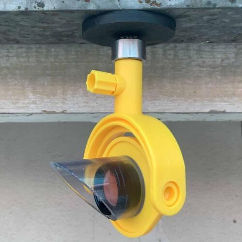Yellow body mini prism with Rain hood and Magnetic base for topcon, sokkia, trimble type total station GMP104