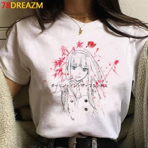 Darling in the Franxx clothes male tumblr vintage casual harajuku kawaii streetwear t-shirt harajuku kawaii