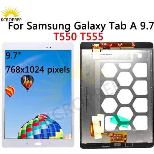 For Samsung Galaxy Tab A 9.7 SM-T550 T550 T555 Lcd Display Touch Screen Digitizer for samsung T550 LCD