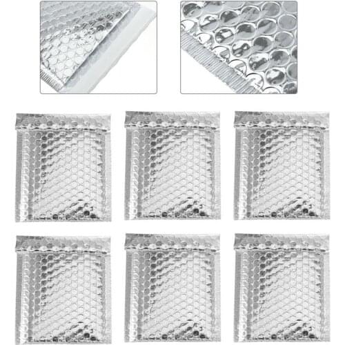 100 Pcs Silver Bubble Mailers Padded Envelopes Self Seal Mailing Shipping Bags