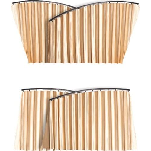 4pcs Convenient Easy to Install Car Curtains Automobile Curtains Car Side Drape Car Window Curtains for Vehicles Cars