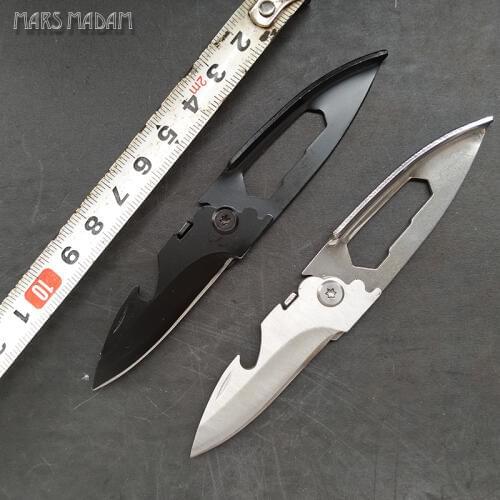 Free shipping Multi-function knife outdoor self-defense knife portable mini creative key gift card folding knife