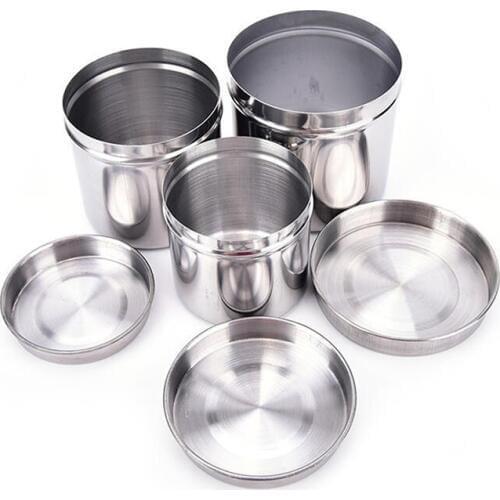 Stainless Steel Cotton Ball Gauze Tampon Jar Holder Dispenser For Dentistry Lab Supplies Disinfection Tank