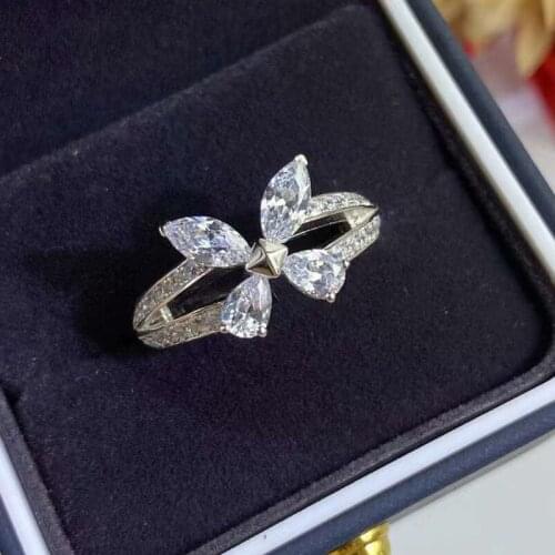 Designer Fashion 925 Sterling Silver Jewelry 3A Cubic Zirconia Party Ring