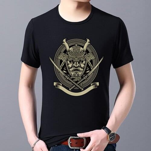 Summer Youth Mens Fashion T-shirt Personality Wild Devil Skull Printed Shirt Casual Harajuku Street Round Neck Short Sleeve