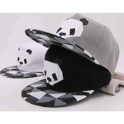 2020 Hot Cartoon Hats 3D Silicone Panda Animal Pattern Baseball Caps Snapback Hats For Girls Boys Hip-Hop Sun Hats For Adult