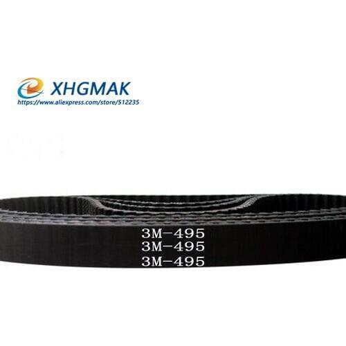 HTD 3M Timing belt C= 495 498 501 504 width 6/9/15mm Teeth 165 166 167 168 HTD3M synchronous 495-3M 498-3M 501-3M 504-3M