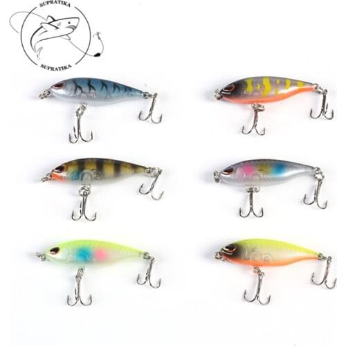 45mm/3.5g Artificial Minnow High Quality Plastic Fishing Lure Bionic 3D Eyes 8#Hooks Professional Fishing Lure Hard Bait