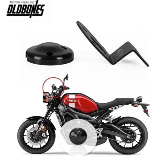 Mtorcycle Gauge Relocation Bracket (Centers and Lowers Dash) with Cover For YAMAHA XSR900 XSR 900 2014 2015 2016 2017 2018