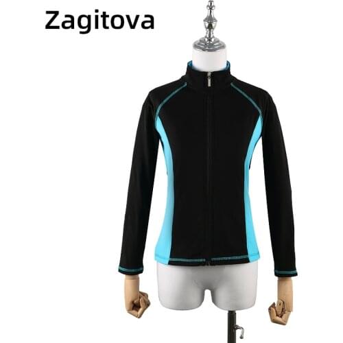 Figure Skating Training Jackets For Children, Girls And Adults With Spliced Color Stripe Multi-color Performance Jackets