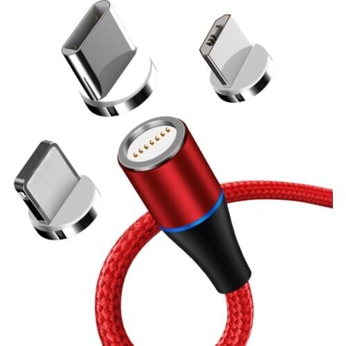 3A Data Magnetic Cable Micro USB Type C Magnetic Charging Cables Magnetic Charger for iPhone Samsung Huawei Xiaomi Quick Charge