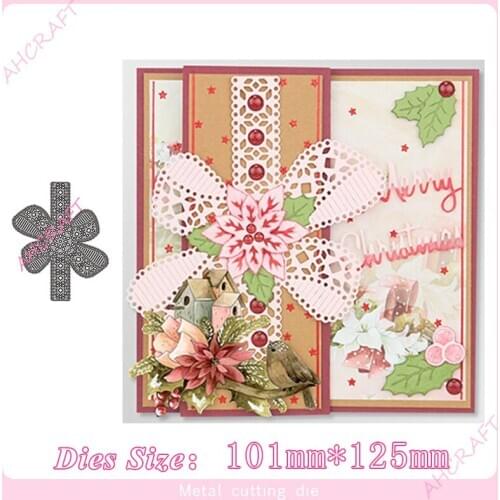 Bow lace Metal Cutting Dies for diy Scrapbooking Photo Album Decorative Embossing PaperCard Crafts Die2020