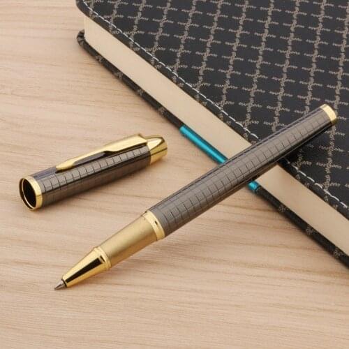 Metal Gun gray With new Silver Arrow Clip Trim Rollerball Pen