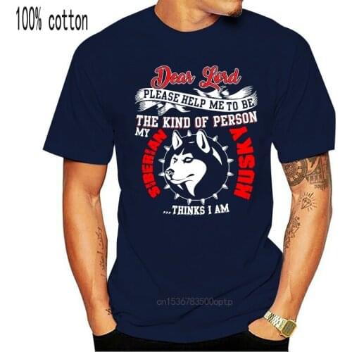 Men Short sleeve tshirt The Kind Of Person Siberian Husky T Shirt cool Women t-shirt