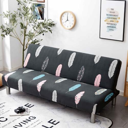 Nordic All inclusive Folding Sofa Bed Cover Tight Wrap Sofa Towel Couch Cover Without Armrest housse de canap cubre