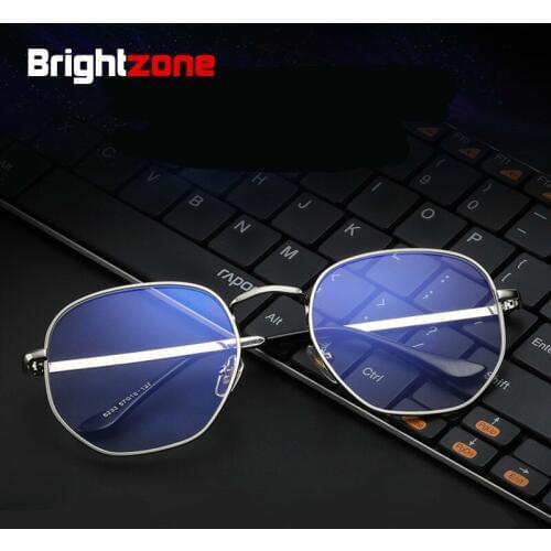 Brightzone Blue Light Blocking Glasses Wide Round Computer Glass Woman Frame Eyeglasses Tmall Men Retro Accessories Brands New