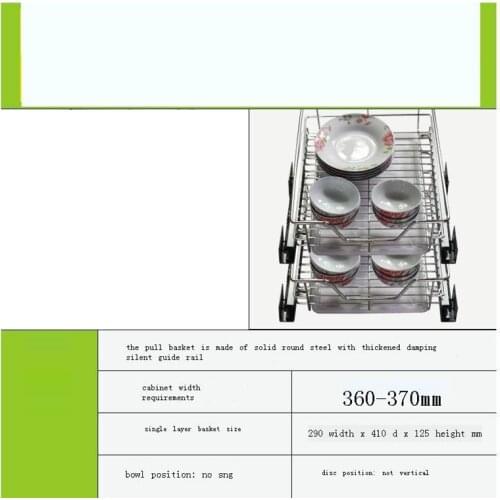 Rack Rangement Cestas Corredera Kuchnia Dish Drainer and Storage Stainless Steel Cuisine Organizer Cocina Kitchen Cabinet Basket