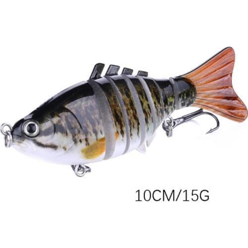 Fishing Lure Floating Minnow Sinking Wobbler Baits Multi-section Hard Lures 10cm/15g Fishing Tackle Fake Bait Plastic Bait