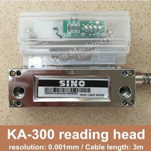 Free Shipping Sino KA300 1um optical scale reading head Sino KA-300 linear glass scale 1micron 0.001mm reading head