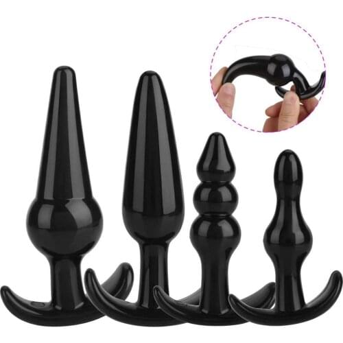 Silicone Butt Plug Anal Plug Dilators Ass Plug Sex Stopper Small Big Size Adult Sex Toys for A Couple Anal Trainer Anus Expander