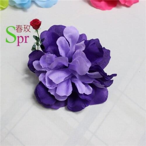 SPR 100pcs/lot Artificial Dahlia Flower Heads for Wedding Party Centerpieces Floral Decoration