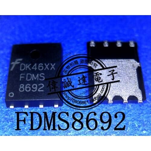 1Pieces New Original FDMS8692 FDMS 8692 QFN8 In Stock Real Picture