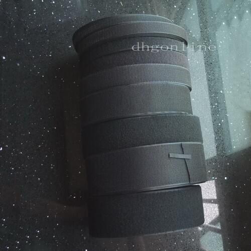 27 yard Sew-On Roll Hook Loop Tape 10mm - 100mm Width hard soft Nylon Black