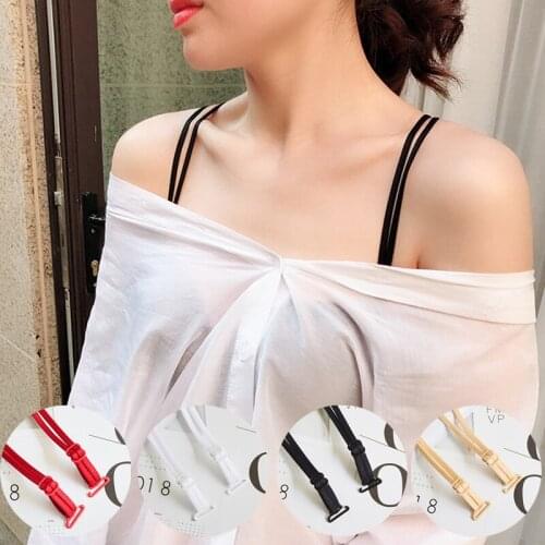 5/3/2/1Pair Women Bra Strap Summer Thin Cross Strap Invisible Brassiere Straps Shoulder Bra Straps Lingerie Bra Accessories