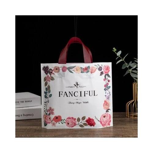 50pcs/lot Printing Cherry Supermarket Shopping Plastic bags New Materiat Vest bags Gift Cosmetic Bags