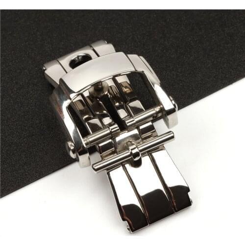 Watch Accessories 18mm Silver Stainless Steel Watch Band Buckle Deployment Clasp For Patek Philippe Strap Folding Buckle