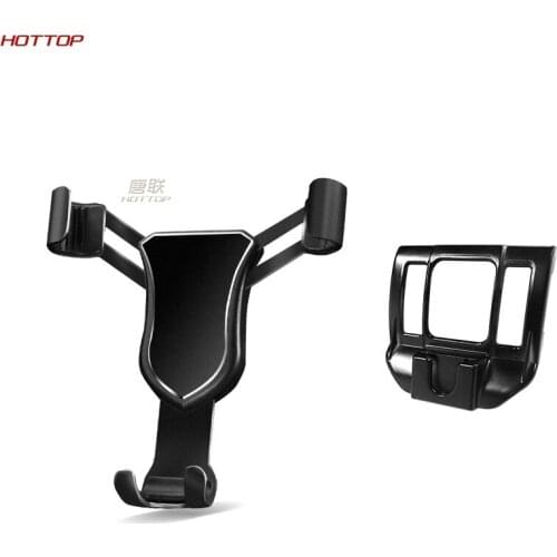 Aluminum alloy + ABS Black Mobile phone holder for Toyota RAV4 2020 5th With one drag three lines
