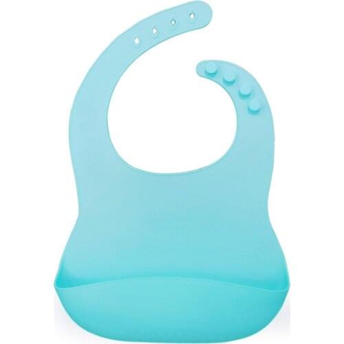 Baby Silicone Bibs adjustable size Childrens Cartoons Water Pockets Baby Bibs Silicone Waterproof Bibs baby training to eat