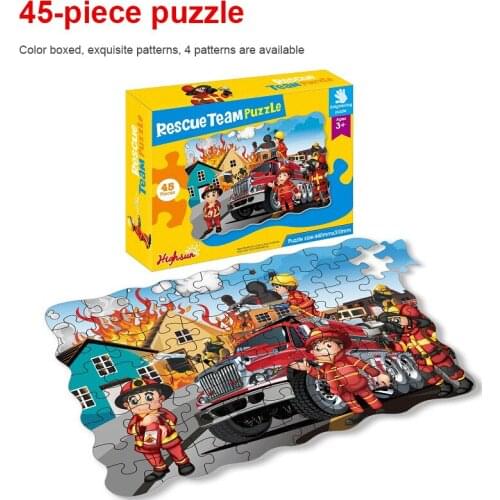 Hot Sale 45 Slice Kids Puzzle Toy Animals Wooden Puzzles Jigsaw Baby Educational Learning Toys For Children Gift Christmas Gifts