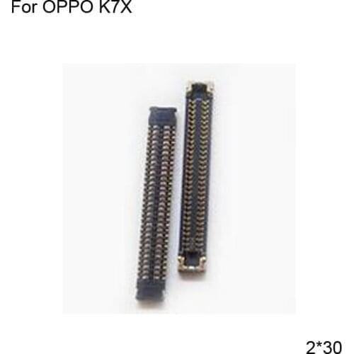 2pcs Dock Connector Micro USB Charging Port FPC connector For OPPO K7X Logic on motherboard mainboard For OPPO K 7X