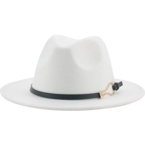 Fedora hats western cowboy jazz caps casual vintage luxury band belt women hats hip hop street khaki camel autumn winter hat new