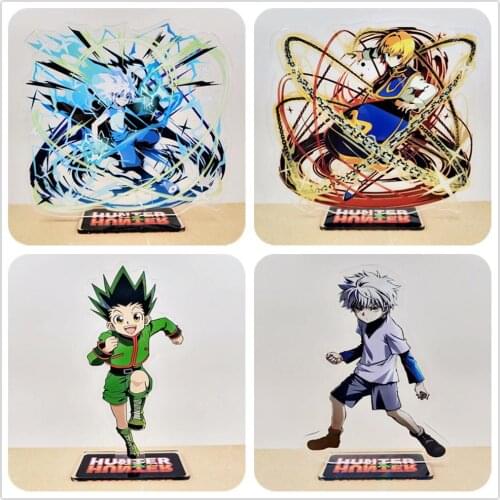 HUNTER X HUNTER Killua Irumi Hisoka Anime Acrylic Stand Figure Desktop Decoration Collection Model Toy Gifts