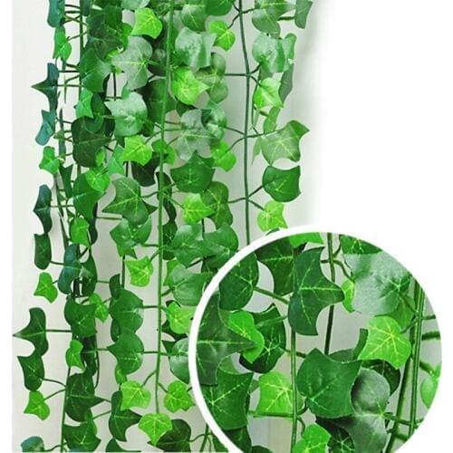 2.4m Artificial Ivy Green Leaf Garland Plants Vine Foliage Flowers Home Party Wedding Decor