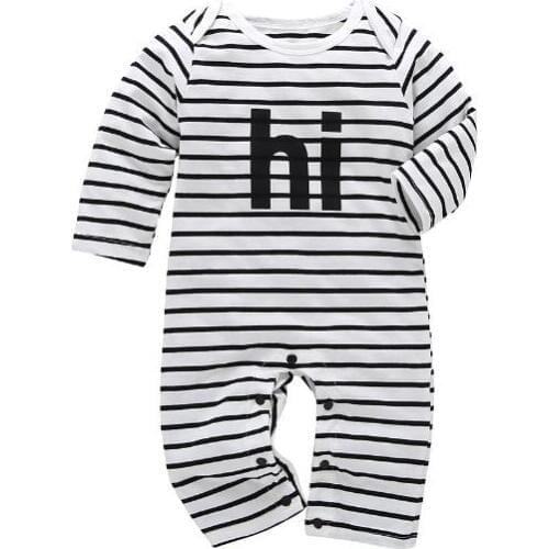 2020 Spring autumn Baby Rompers Newborn baby Clothing Cotton Long Sleeve letter print Jumpsuits Infant baby Boys Girls clothes