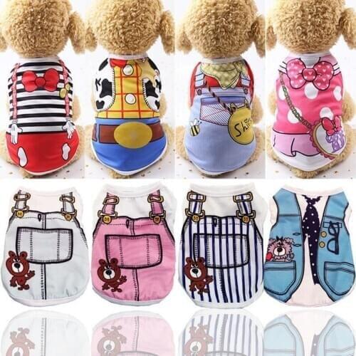 Pet Dog Clothes Summer Puppy Cats Pet Clothing Dog Vest Shirt Winter Warm Dogs Chihuahua Yorkshire Clothes for Small Dogs