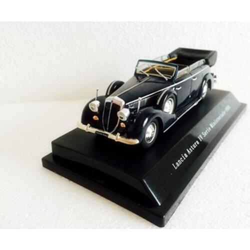 Diecast 1:43 Scale Simulation 1938 Lancia Asturu IV Mussolini Alloy Car Model Metal Boys Gift Collection Ornaments Display Toys