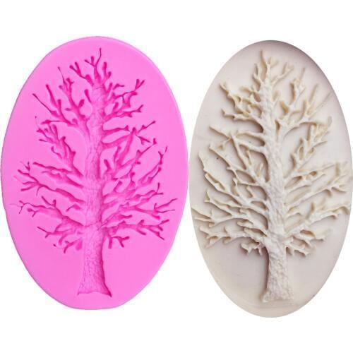 M956 Leaves leaf Silicone Mold DIY 3D Fondant Mold Cake Decorating Tools Chocolate Baking Tools Tree Branch Cake Bakeware Molds