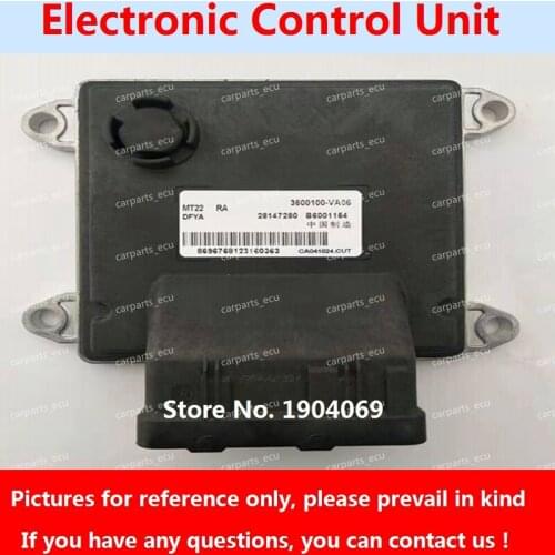 Engine Computer Board 3600100-CM01 28147280 MT22 ECU B6001038 3600100-VA46/B6001154 3600100-VA06 For Dongfeng Sokon Car