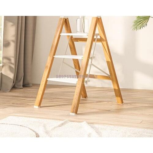 Ladder Household Multi-functional Thickened Aluminum Alloy Herringbone Ladder Flower Rack Three-step Stairs Folding Smal