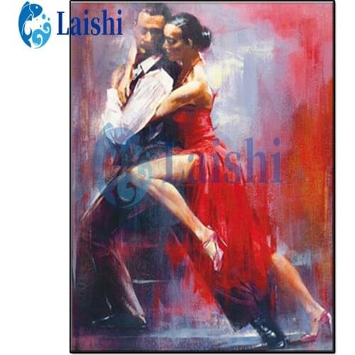 DIY 5D Abstract doodle dancing couple Full Drill Square Diamond Diamond Painting Diamond Embroidery Cross Stitch Mosaic Painting