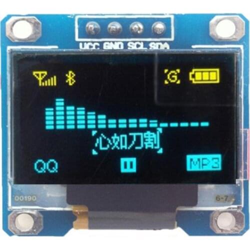 0.96 inch OLED IIC Serial White OLED Display Module 128X64 I2C SSD1306 12864 LCD Screen Board GND VCC SCL SDA 0.96" for Arduino